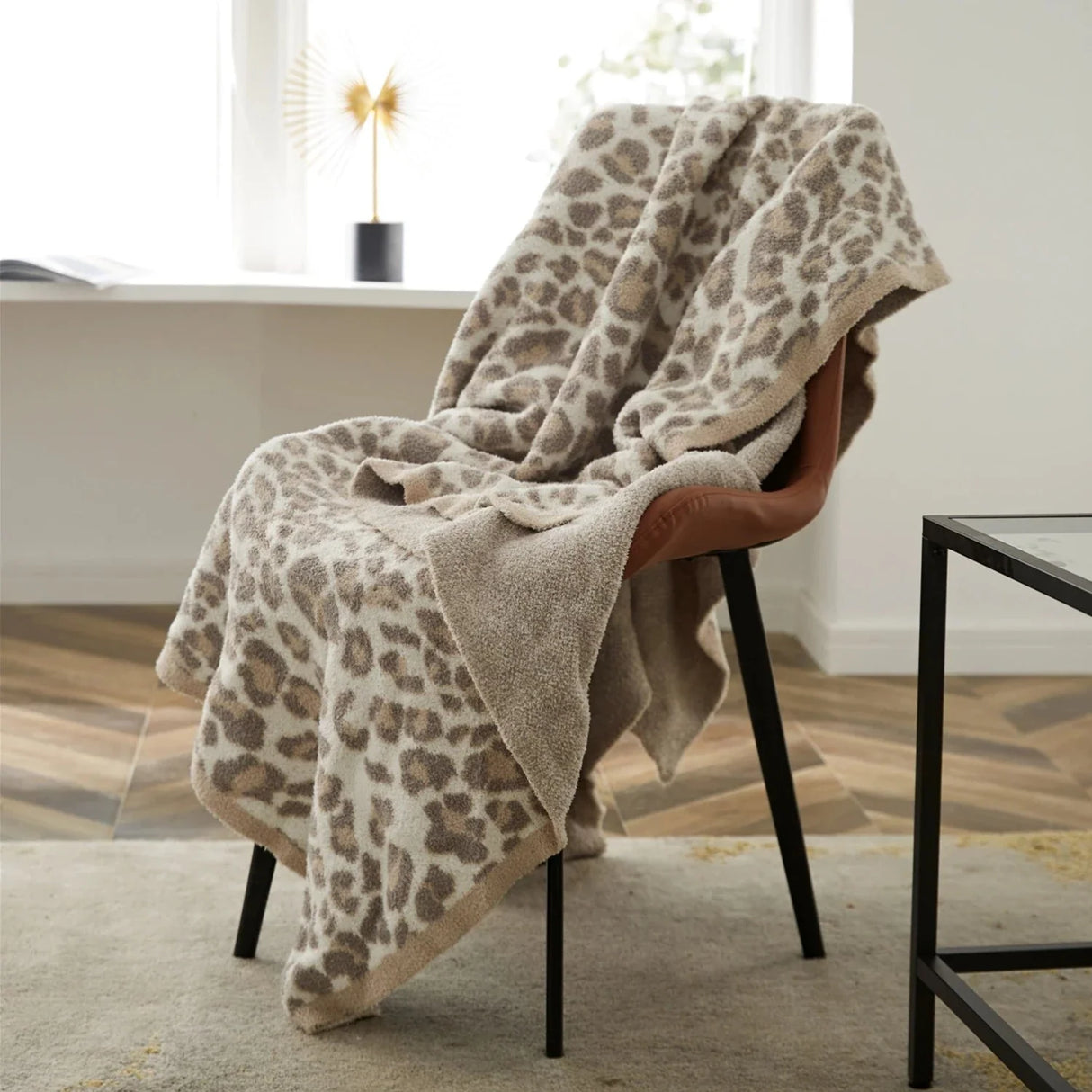 The Luxe Redux Leopard Throw Blanket