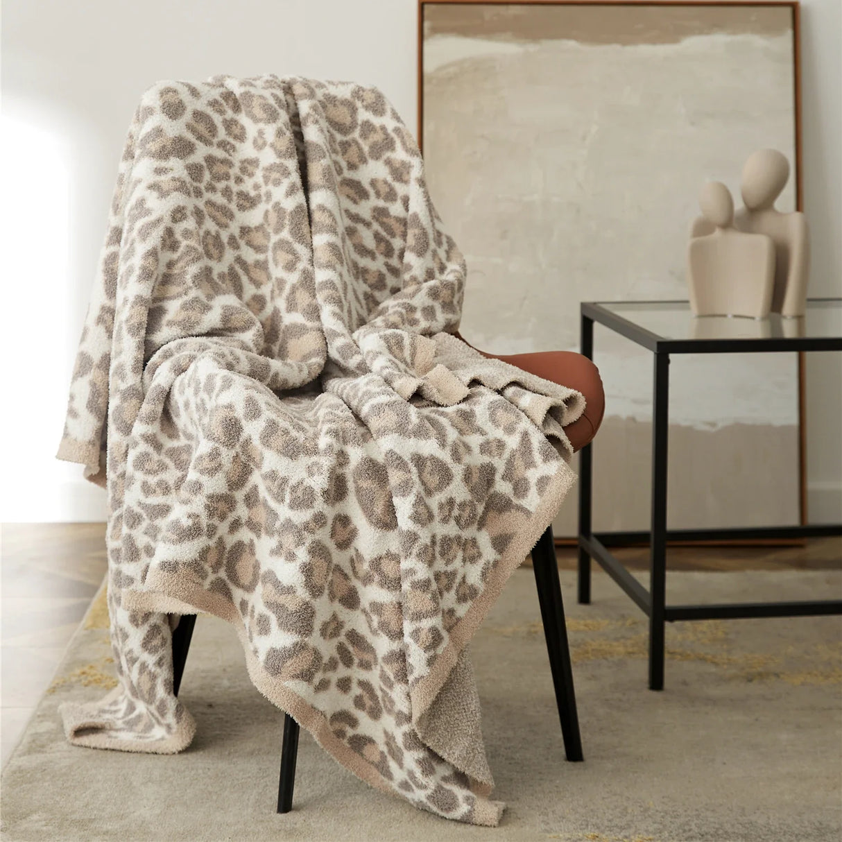 The Luxe Redux Leopard Throw Blanket