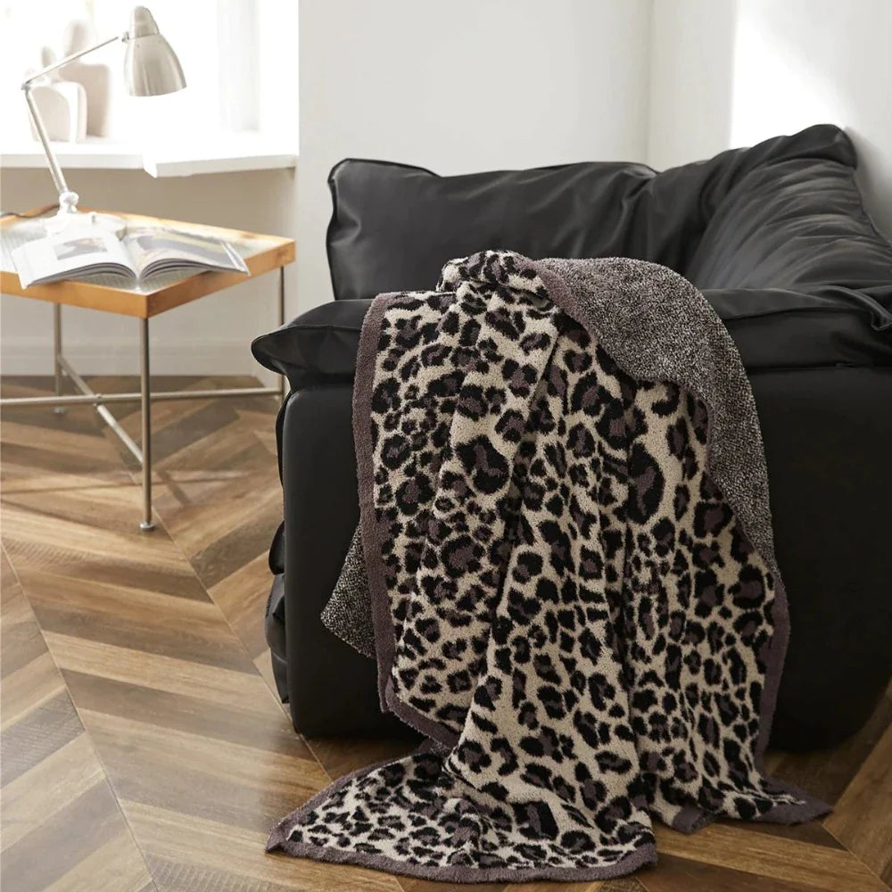 The Luxe Redux Leopard Throw Blanket