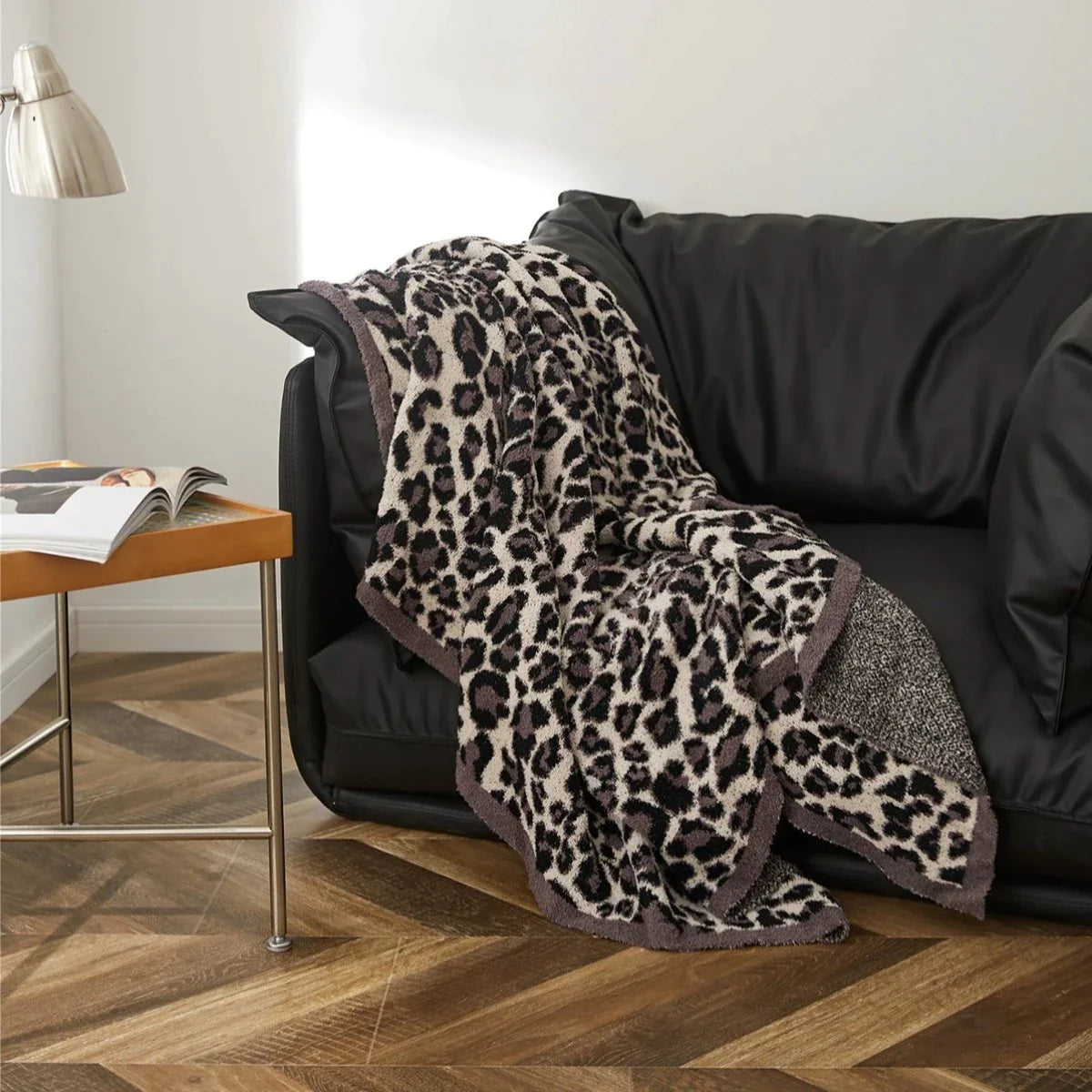 The Luxe Redux Leopard Throw Blanket
