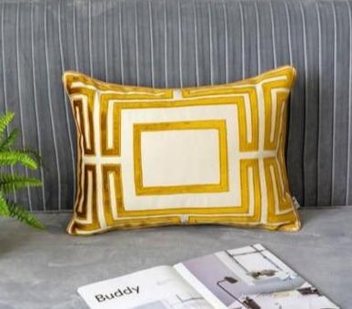 Cushion Cover Decorative Pillow Case Modern Luxury Golden Jacquard High Quality Sofa Bedding Coussin