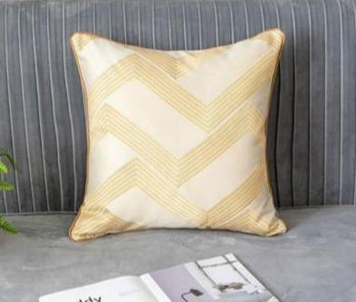 Cushion Cover Decorative Pillow Case Modern Luxury Golden Jacquard High Quality Sofa Bedding Coussin