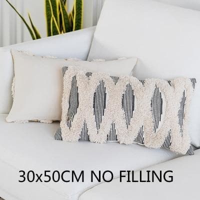 Cushion Cover Decorative Tufting Pillow Case Modern Simple Stripe Geometric Home Sofa Chair Bedding