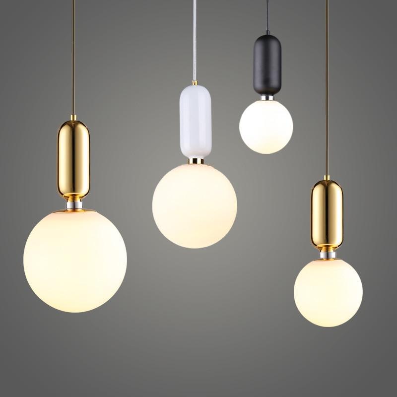 Modern Simple Led Pendant Lights - Glass Ball