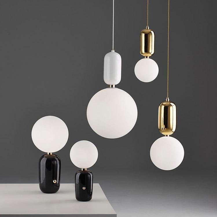 Modern Simple Led Pendant Lights - Glass Ball