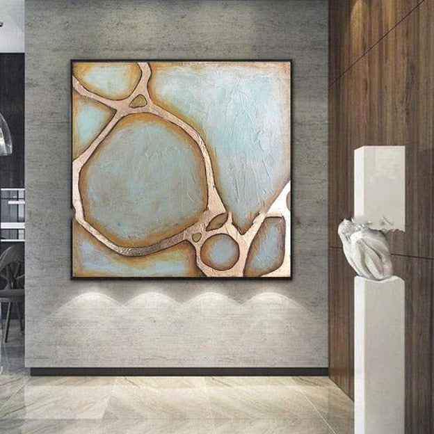 Molecular Hand Painted Canvas