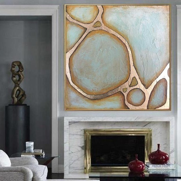 Molecular Hand Painted Canvas