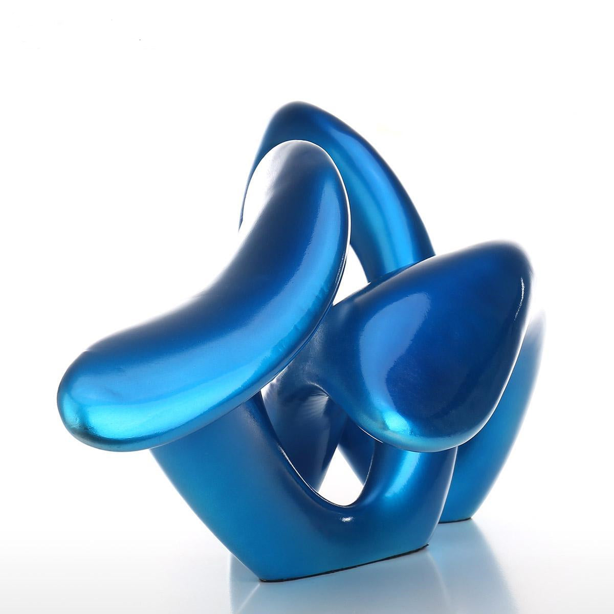 Motion in Blue Statue