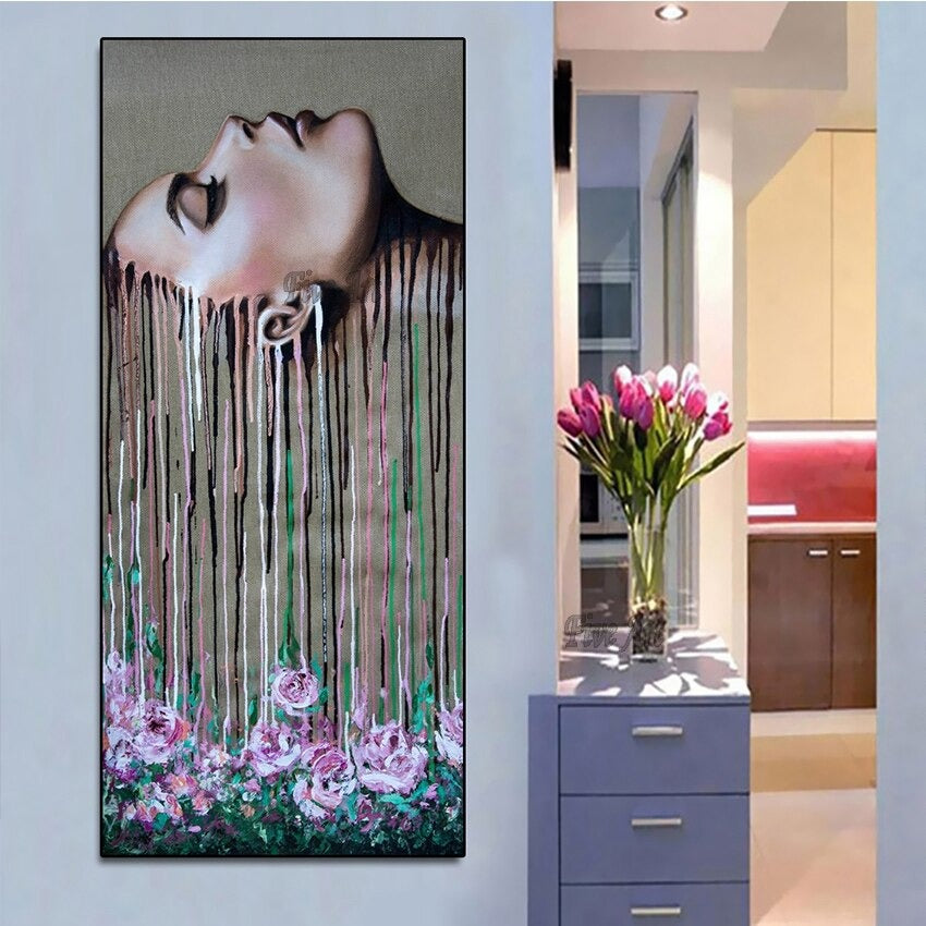 Moving Hand Painted Canvas