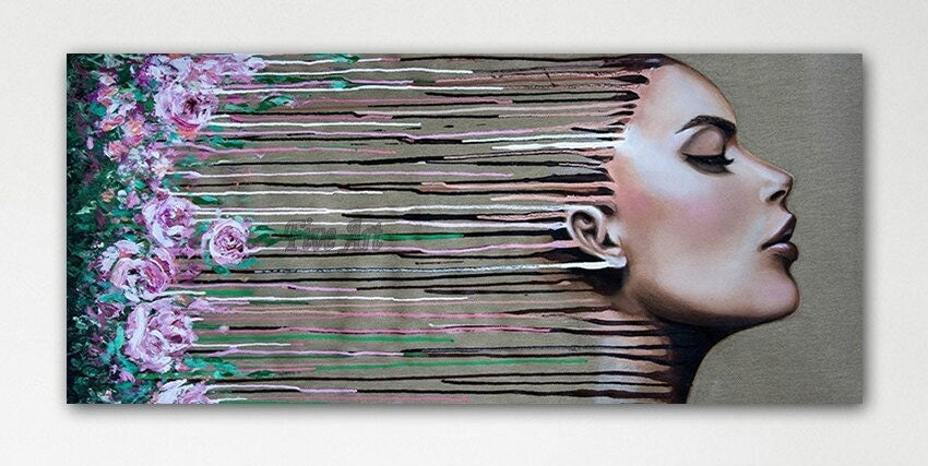 Moving Hand Painted Canvas