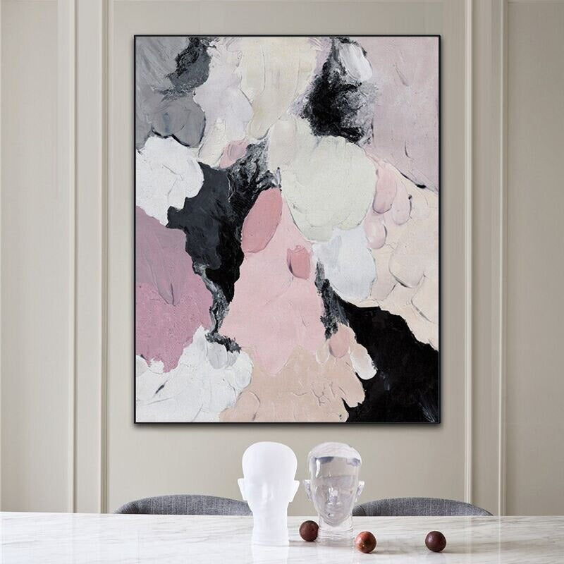 Pink Nebula Hand Painted Canvas