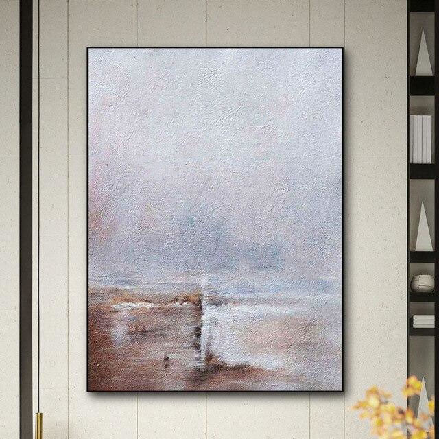 Pink Nebula Hand Painted Canvas