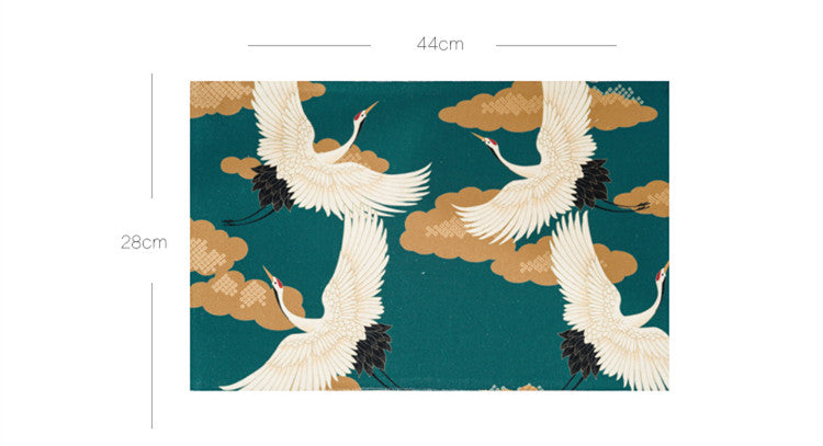 Japan Style Cotton Linen Placemats Ukiyoe Prints Dining Table Mats Thick Heat Insulated Pads Home Accessories