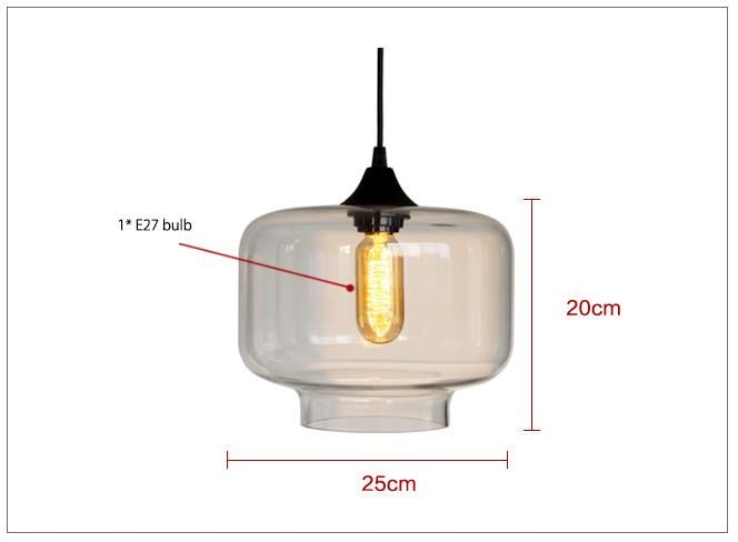 Positano Glass Shade Pendant Light