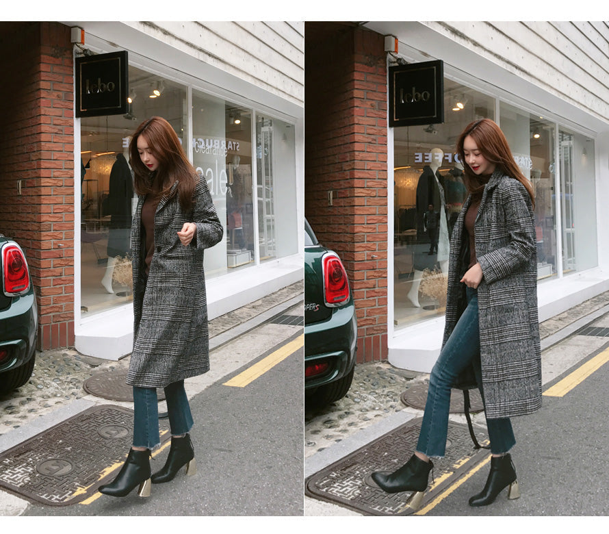 Wool Plaid Coat