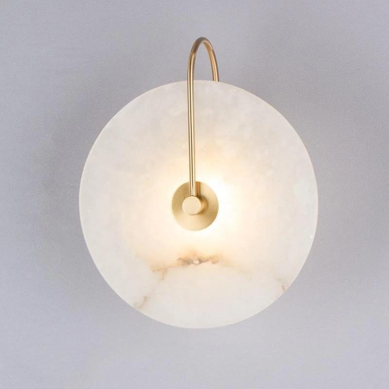 Lua - Marble Circular Wall Light