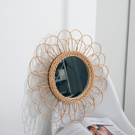 Sunny Day Wicker Mirror