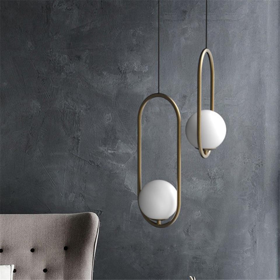 Yuan - Nordic Led Glass Ball Pendant Light