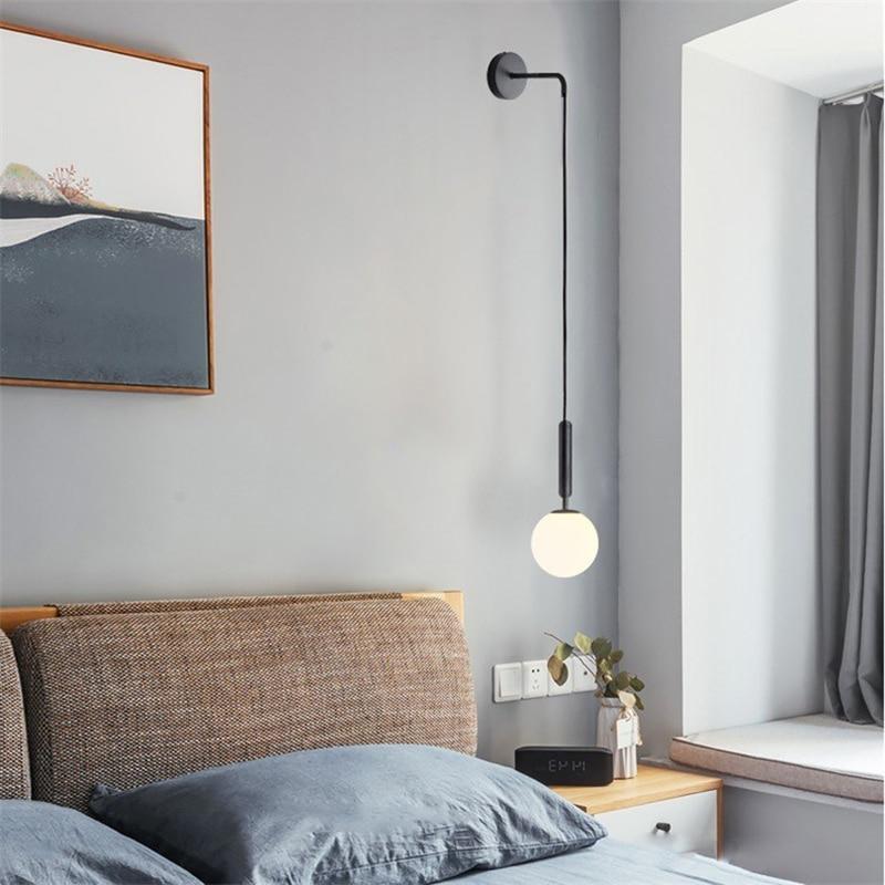 Scandinavian - Modern Glass Ball Wall Lamp