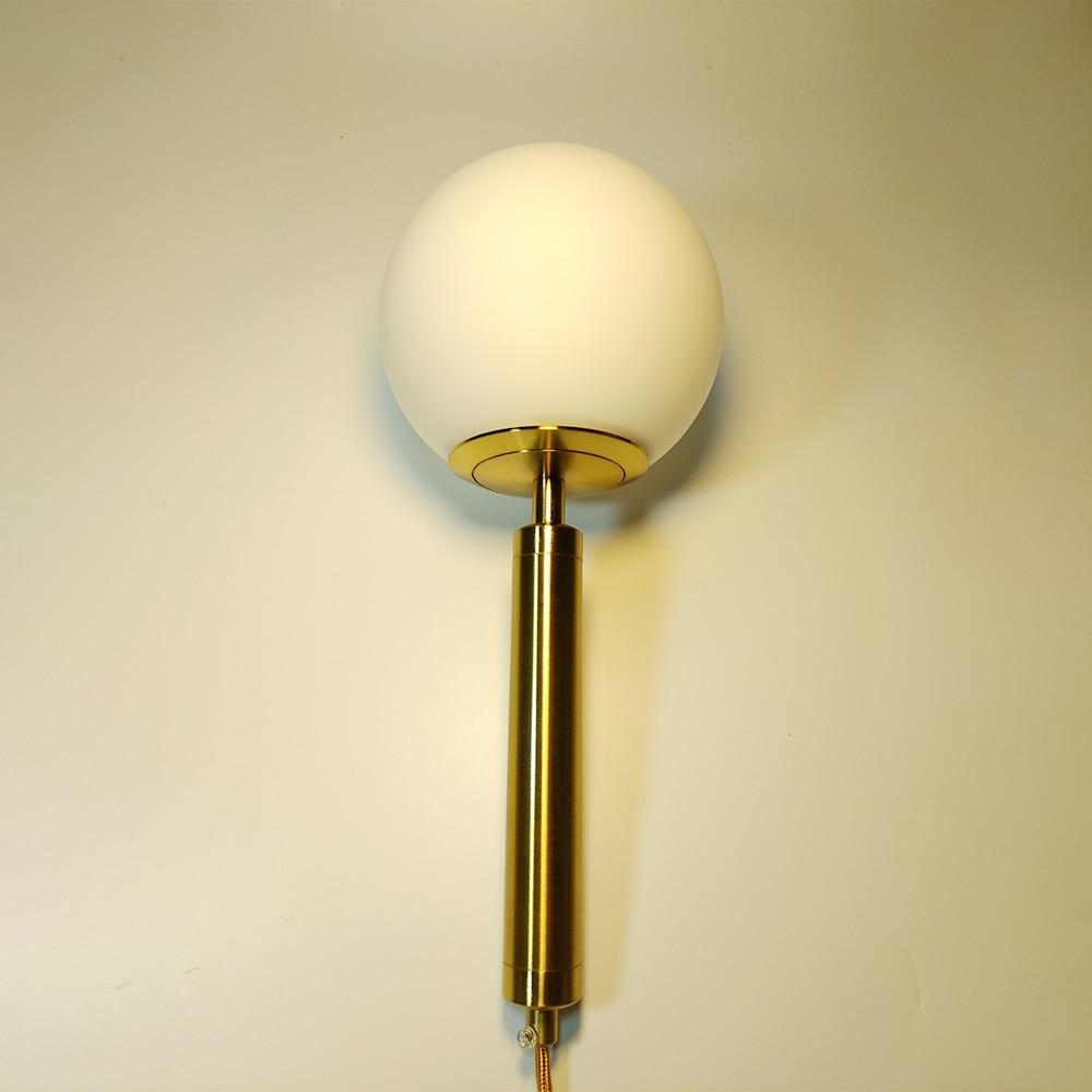 Scandinavian - Modern Glass Ball Wall Lamp