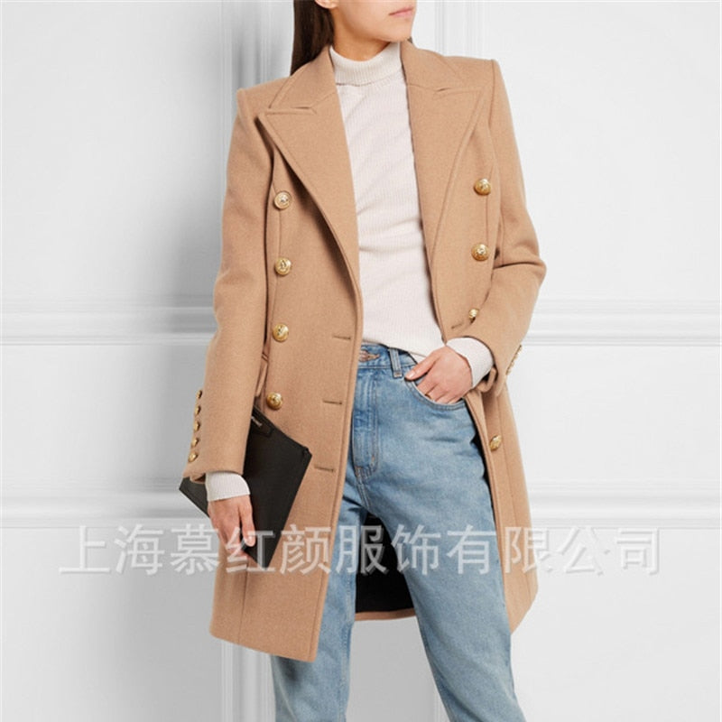 Vintage Elegant Clothes Long Coat