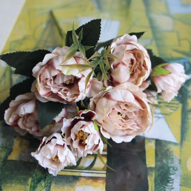 Paulette Faux Peony Bouquet
