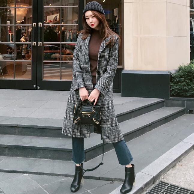 Wool Plaid Coat