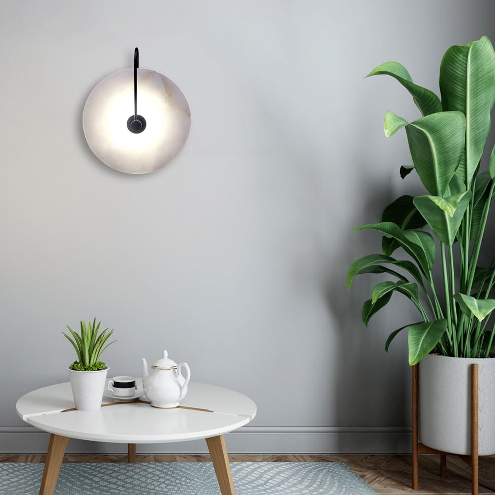 Lua - Marble Circular Wall Light