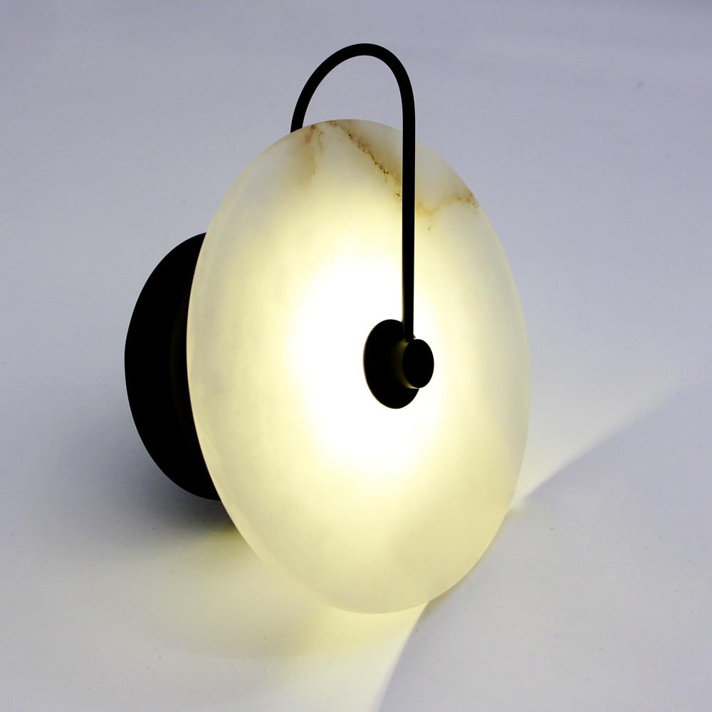 Lua - Marble Circular Wall Light