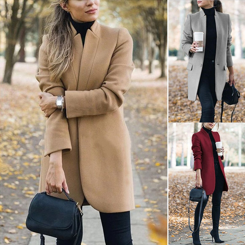 Trench Loose Long Woolen Coat