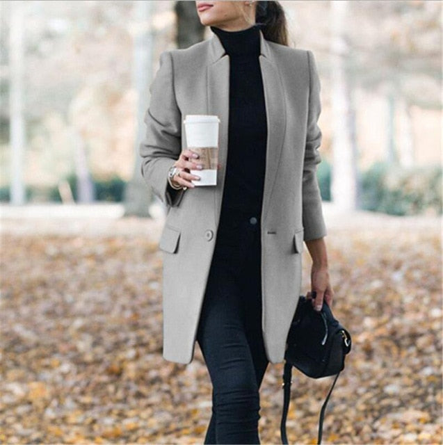 Trench Loose Long Woolen Coat