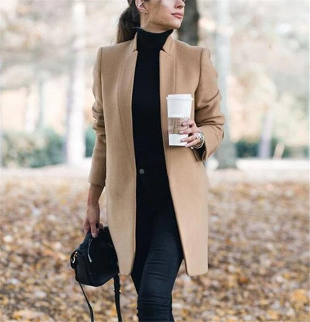 Trench Loose Long Woolen Coat