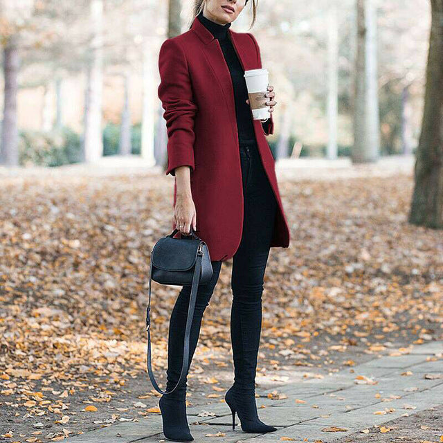 Trench Loose Long Woolen Coat
