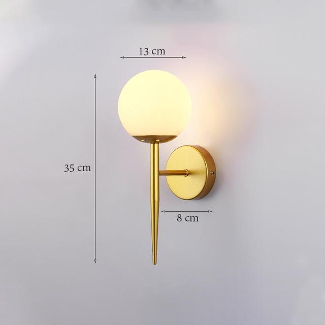 Yujia - Glass Globe Wall Scone