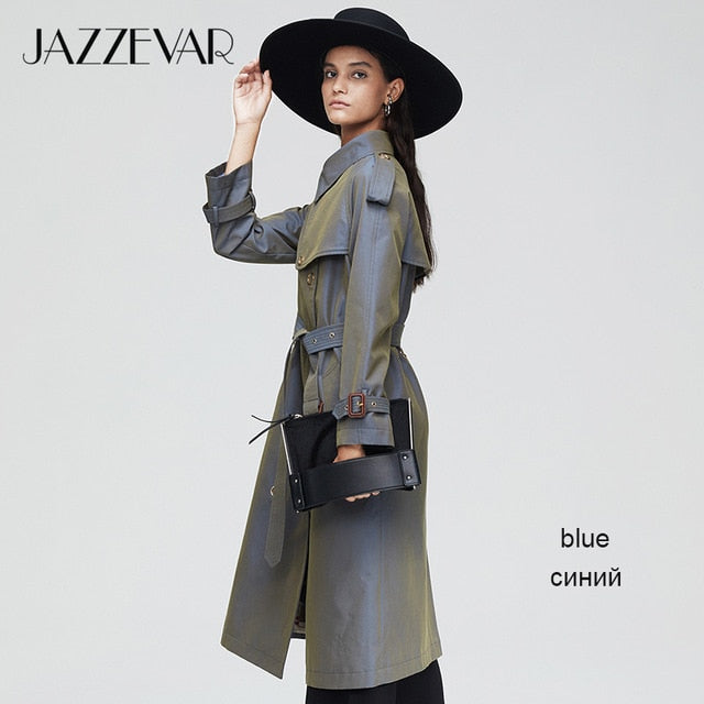trench loose high quality double breasted long coat