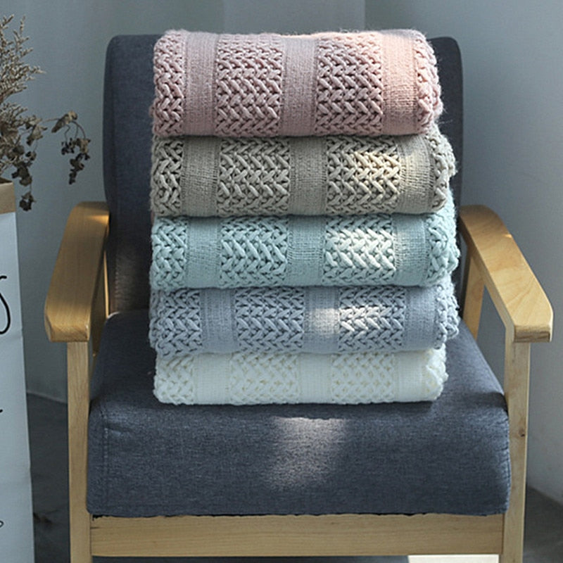 The Prairie Striped Throw Blanket