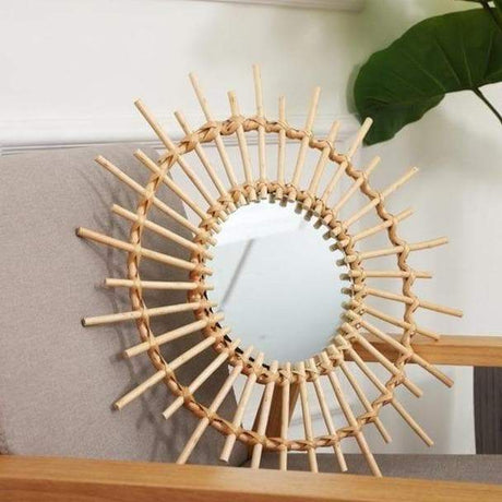 Sunny Day Wicker Mirror