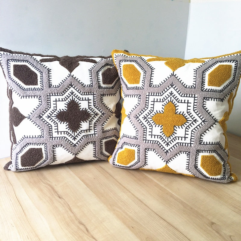 The Moroccan Bazaar Tile Pillow Cover