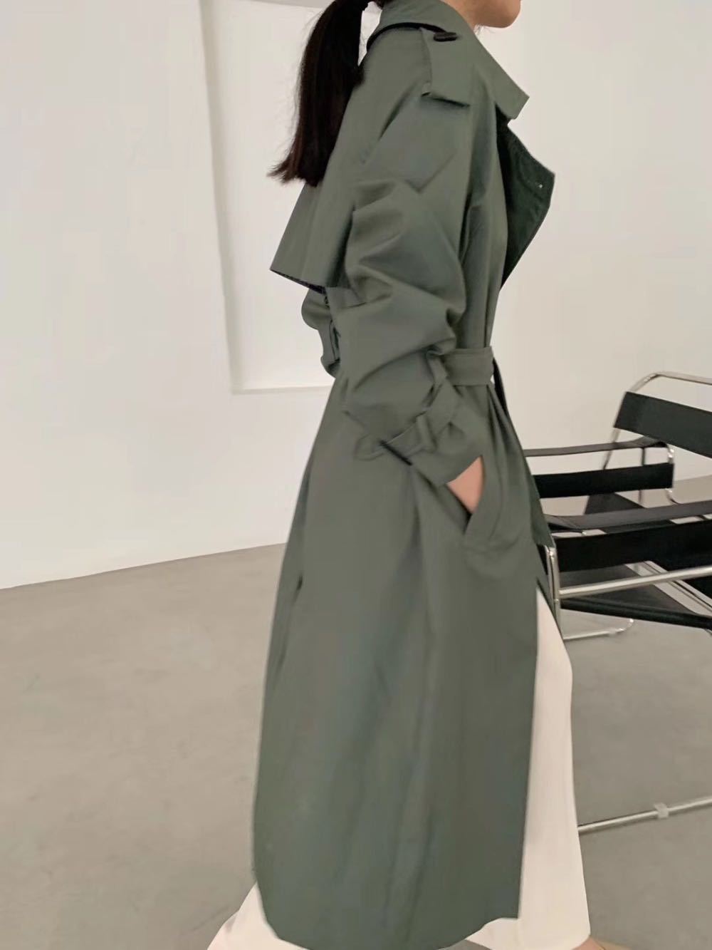 Trench Double Breasted Windbreaker Long Coat