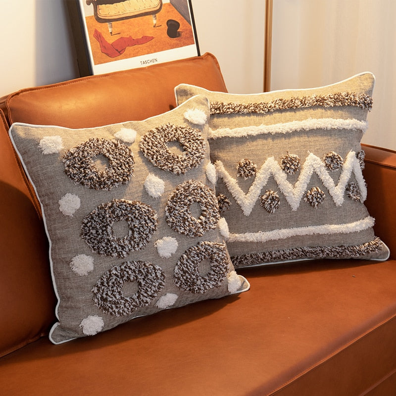 The Moroccan Tweed Tufted Pillow Cover Collection