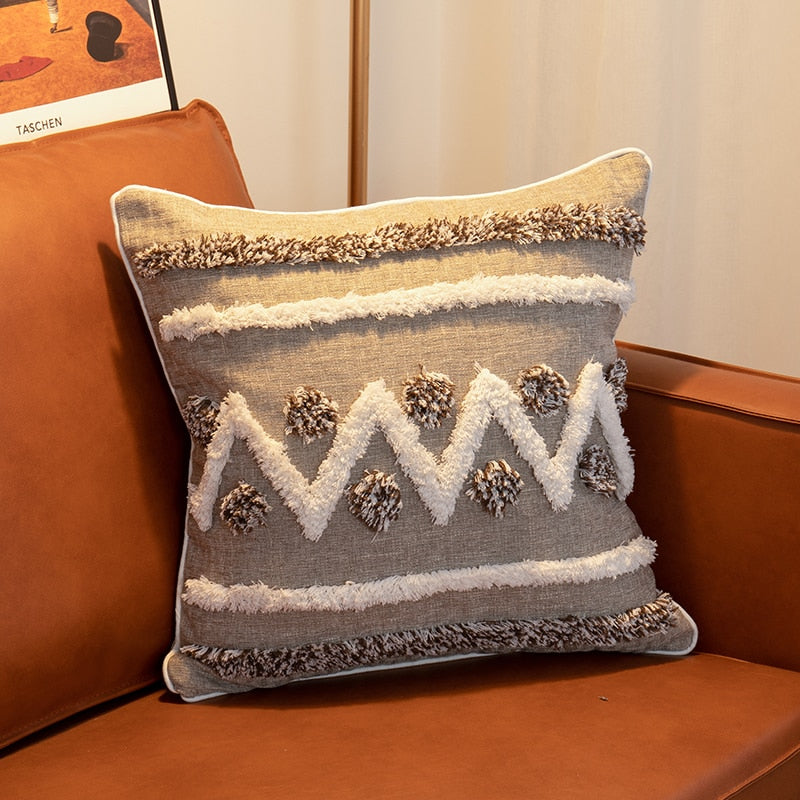 The Moroccan Tweed Tufted Pillow Cover Collection