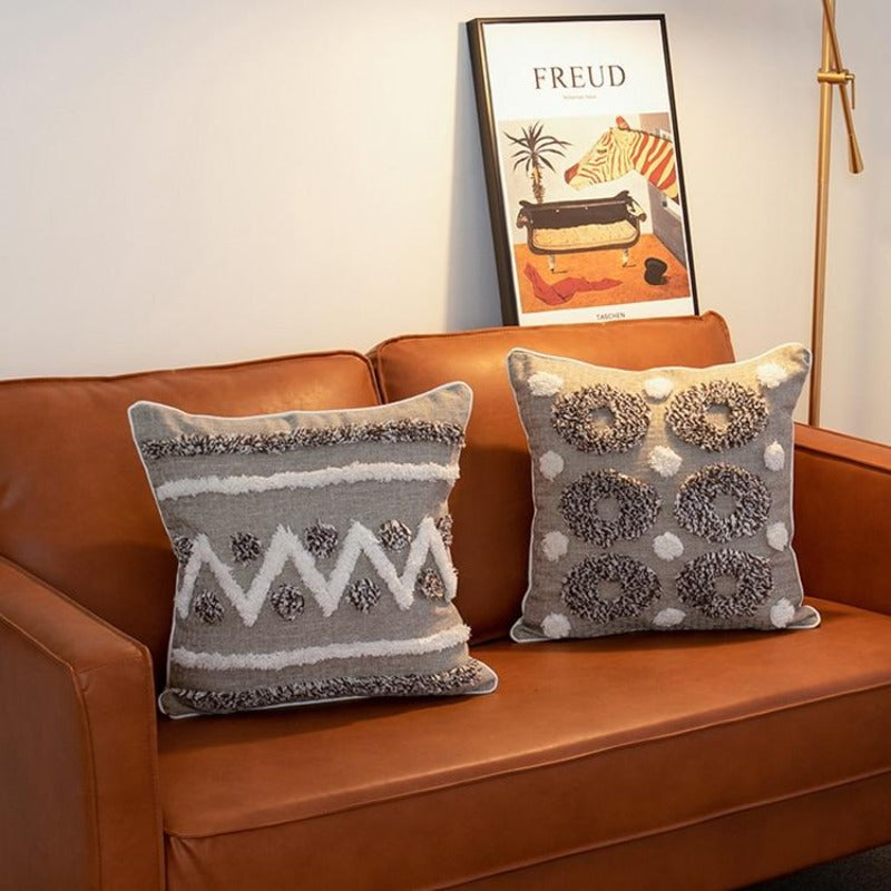 The Moroccan Tweed Tufted Pillow Cover Collection