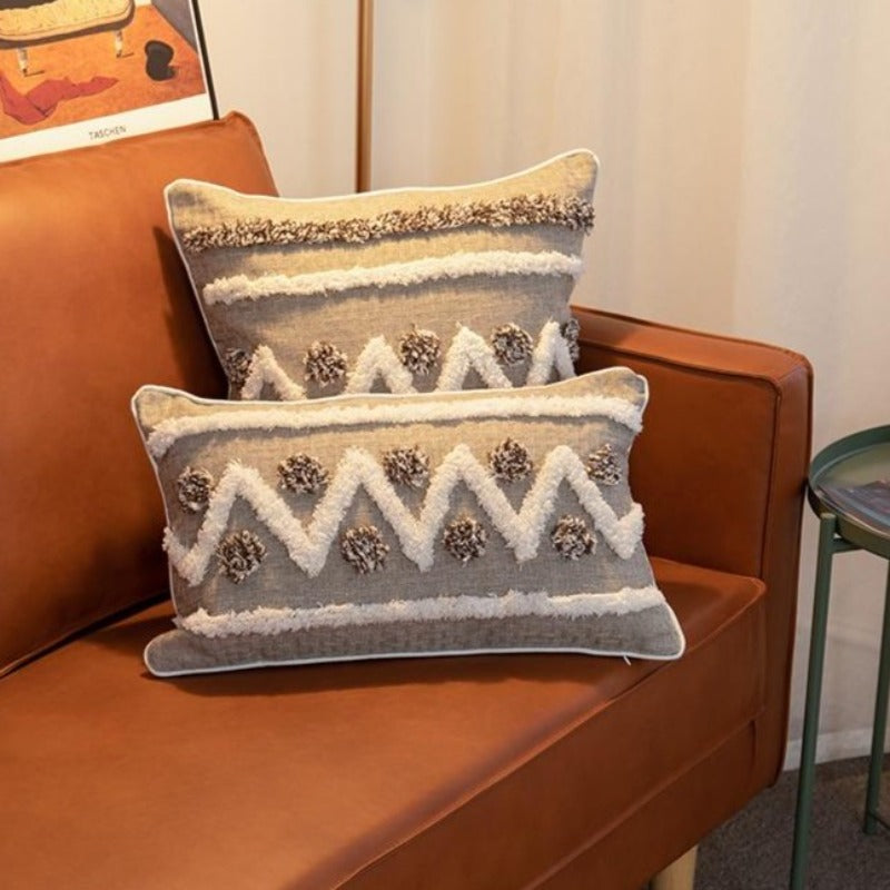 The Moroccan Tweed Tufted Pillow Cover Collection