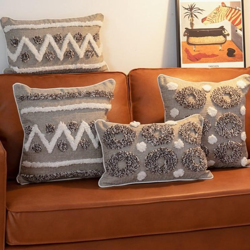 The Moroccan Tweed Tufted Pillow Cover Collection
