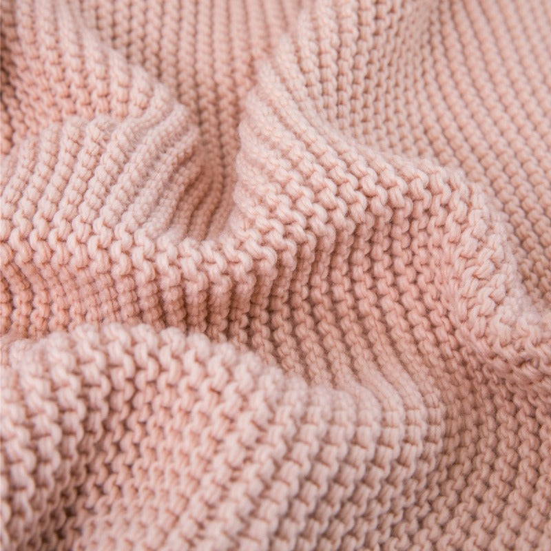 The Luxe Macrame Fringe Throw Blanket