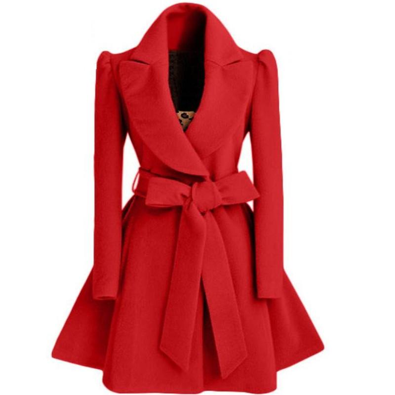 Woolen windbreaker coats