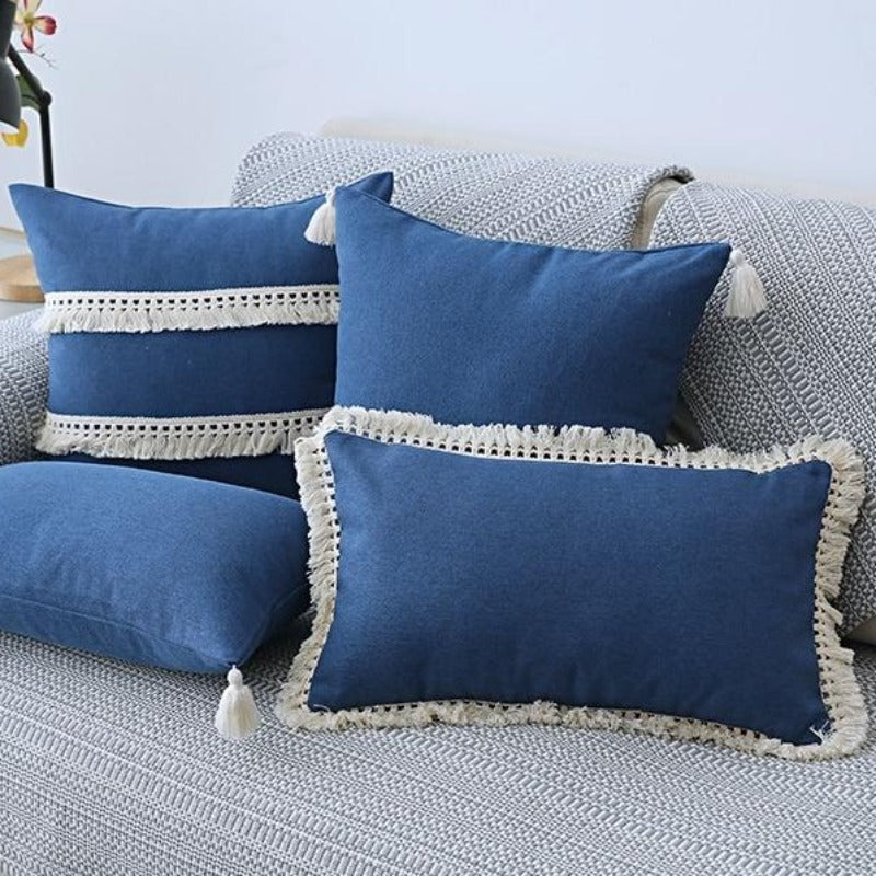 The Boho Fringe + Tassel Pillow Cover Collection