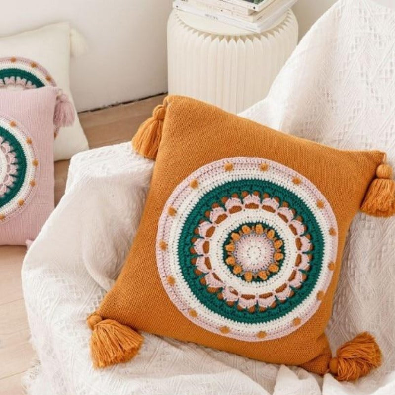 The Crochet Mandala Pillow Cover