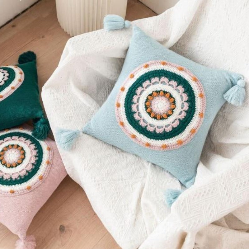 The Crochet Mandala Pillow Cover