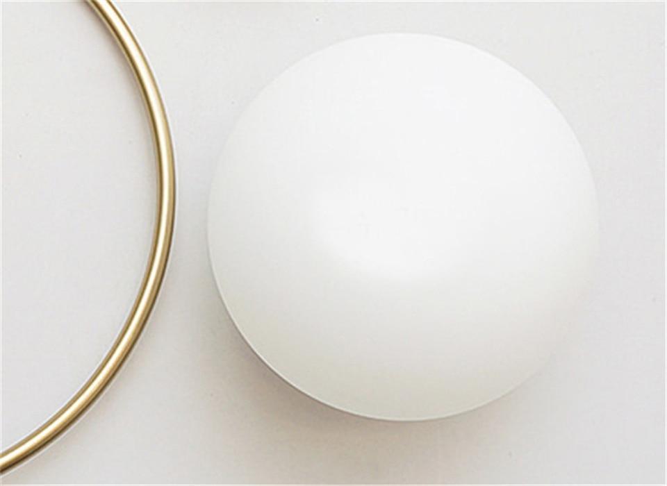 Yuan - Nordic Led Glass Ball Pendant Light